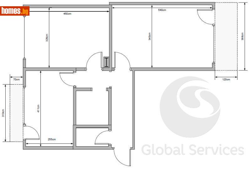 Тристаен, 74m² - Жк. Гео Милев, София - Апартамент за продажба - Глобъл Сървисиз ООД - 116287113