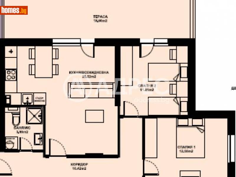 Тристаен, 103m² -  Изгрев, Благоевград - Апартамент за продажба - АДРЕС НЕДВИЖИМИ ИМОТИ - 116290518