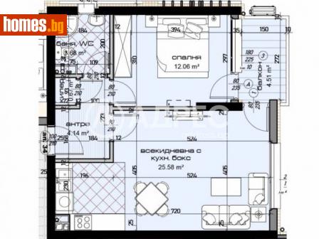 Двустаен, 72m² - Апартамент за продажба - 116290671