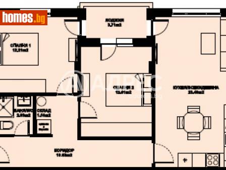 Тристаен, 81m² - Апартамент за продажба - 116306895
