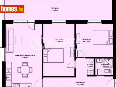 Тристаен, 102m² - Апартамент за продажба - 116306935