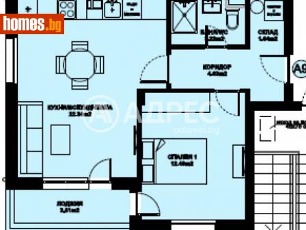 Двустаен, 59m² - Апартамент за продажба - 116306954