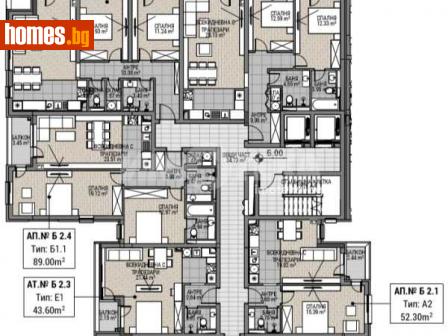 Двустаен, 52m² - Апартамент за продажба - 116307097