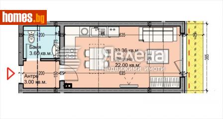 Едностаен, 37m² - Апартамент за продажба - 116307155