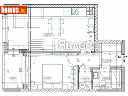 Двустаен, 69m² - Апартамент за продажба - 116307315