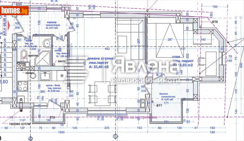 Двустаен, 78m² - Кв. Манастирски Ливади, София - Апартамент за продажба - ЯВЛЕНА - 116307413