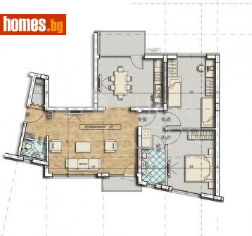 Тристаен, 122m² - Апартамент за продажба - 116309971