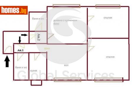 Четиристаен, 105m² - Апартамент за продажба - 116323870