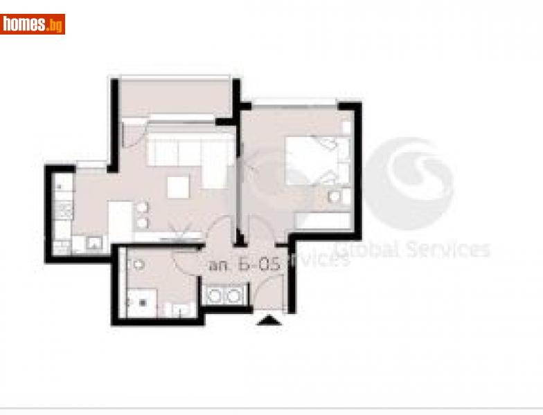 Двустаен, 66m² - Жк. Дружба 2, София - Апартамент за продажба - Глобъл Сървисиз ООД - 116342703