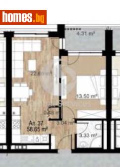 Двустаен, 70m² - Апартамент за продажба - 116342875