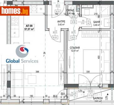 Двустаен, 66m² - Апартамент за продажба - 116343076