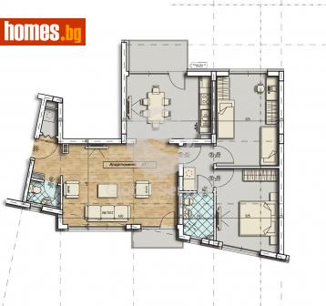 Тристаен, 122m² - Апартамент за продажба - 116343111