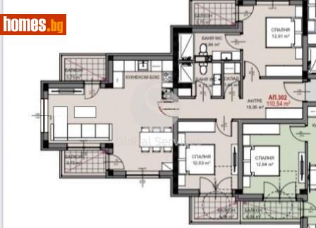 Тристаен, 127m² - Апартамент за продажба - 116343571