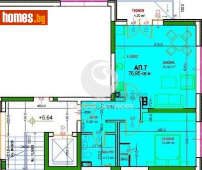 Двустаен, 77m² - Апартамент за продажба - 116343729