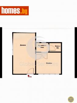 Двустаен, 44m² - Апартамент за продажба - 116344867