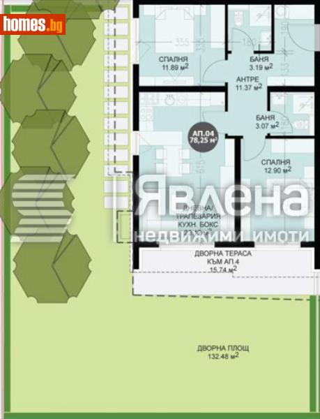 Тристаен, 228m² - Кв. Кръстова Вада, София - Апартамент за продажба - ЯВЛЕНА - 116363393