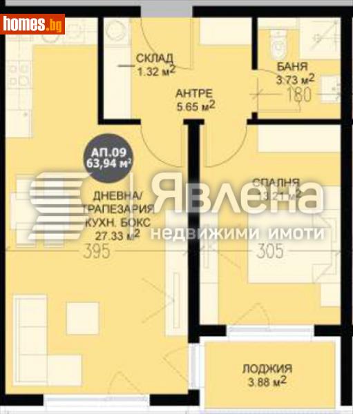 Двустаен, 77m² - Кв. Кръстова Вада, София - Апартамент за продажба - ЯВЛЕНА - 116372679