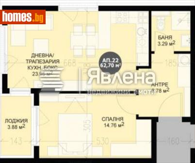 Двустаен, 78m² - Апартамент за продажба - 116372691