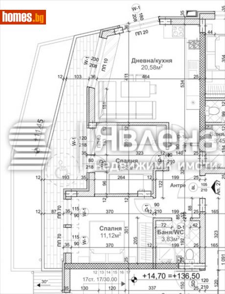 Тристаен, 90m² - Жк. Левски, Варна - Апартамент за продажба - ЯВЛЕНА - 116393864