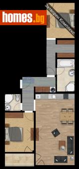 Тристаен, 116m² - Апартамент за продажба - 116398420