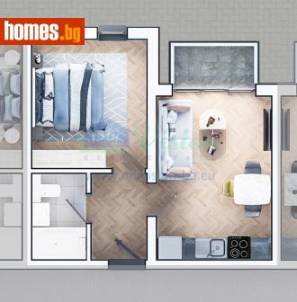 Двустаен, 58m² - Апартамент за продажба - 116398447