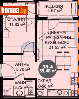 Двустаен, 65m² - Апартамент за продажба - 116398543
