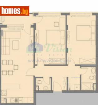 Тристаен, 112m² - Апартамент за продажба - 116398563