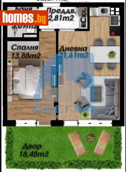 Двустаен, 82m² - Апартамент за продажба - 116412118