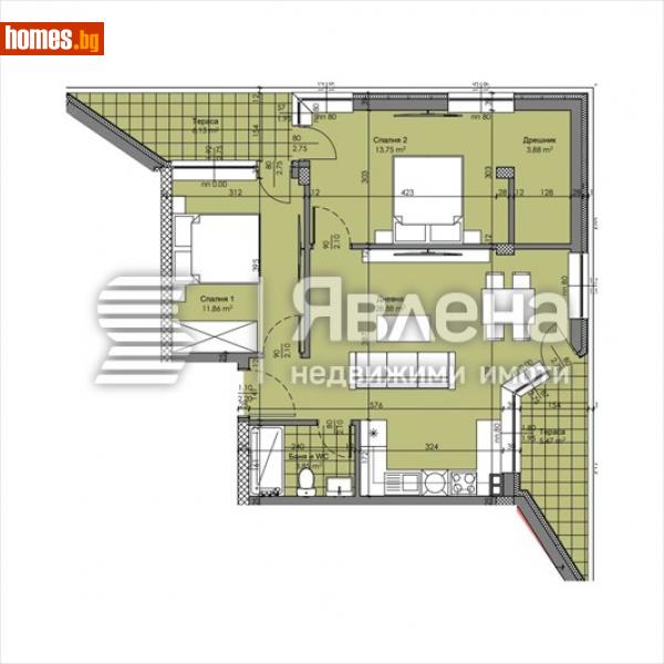 Тристаен, 112m² - Жк. Христо Смирненски, Пловдив - Апартамент за продажба - ЯВЛЕНА - 116428746