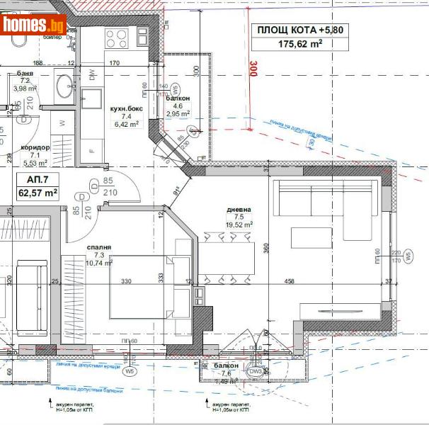 Двустаен, 85m² - Кв. Орландовци, София - Апартамент за продажба - Титан Пропъртис - 116429185