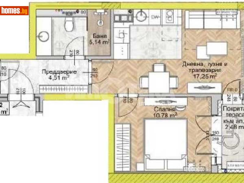 Двустаен, 59m² - Жк. Люлин 8, София - Апартамент за продажба - ИМОТЕКА АД - 116444074