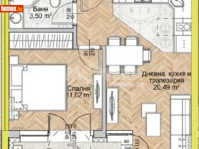 Двустаен, 55m² - Жк. Люлин 8, София - Апартамент за продажба - ИМОТЕКА АД - 116444078