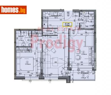 Тристаен, 91m² - Апартамент за продажба - 116452275