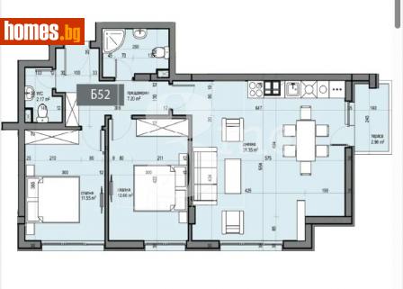Тристаен, 99m² - Апартамент за продажба - 116484242
