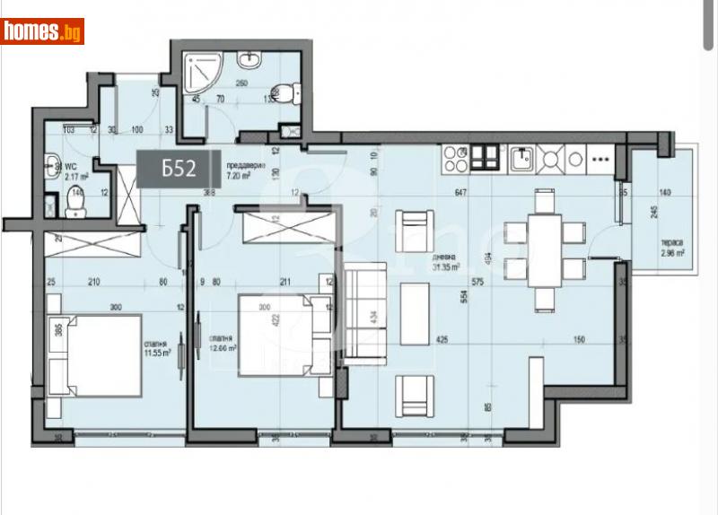 Тристаен, 99m² - Жк. Люлин 5, София - Апартамент за продажба - 3mo офис Амалтея - 116484242