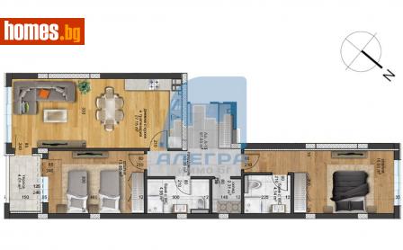 Тристаен, 110m² - Апартамент за продажба - 116484863
