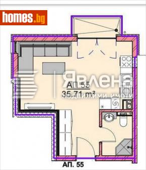 Едностаен, 41m² - Апартамент за продажба - 116485600