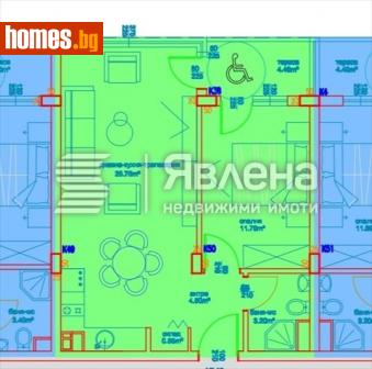 Двустаен, 60m² - Апартамент за продажба - 116485611