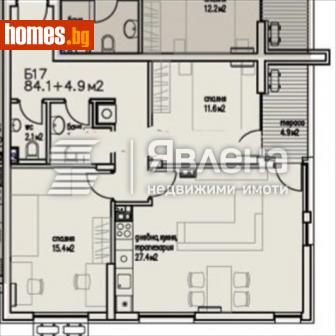 Тристаен, 103m² - Апартамент за продажба - 116485617