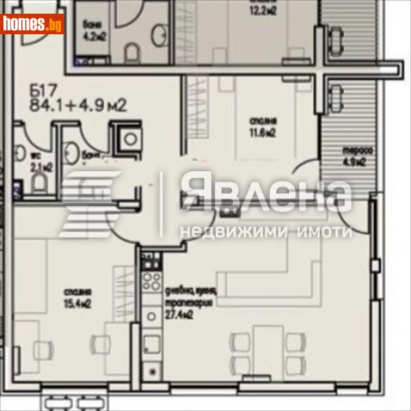 Тристаен, 103m² -  Сарафово, Бургас - Апартамент за продажба - ЯВЛЕНА - 116485617
