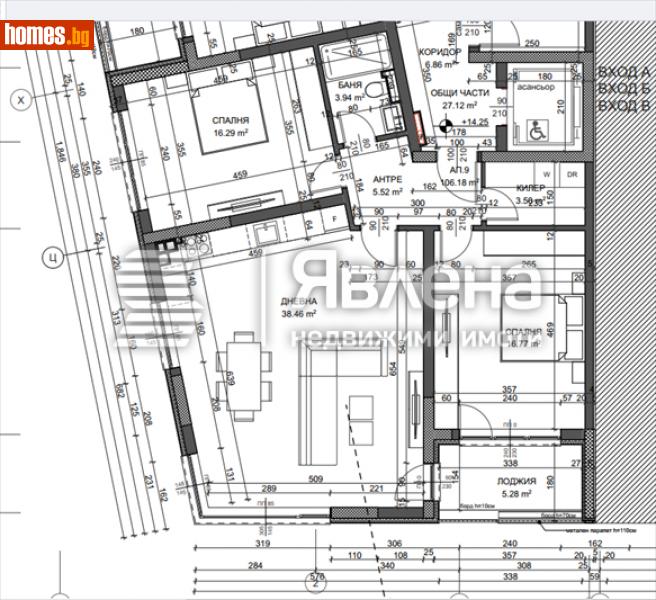 Тристаен, 123m² - Жк. Възраждане, Варна - Апартамент за продажба - ЯВЛЕНА - 116485709