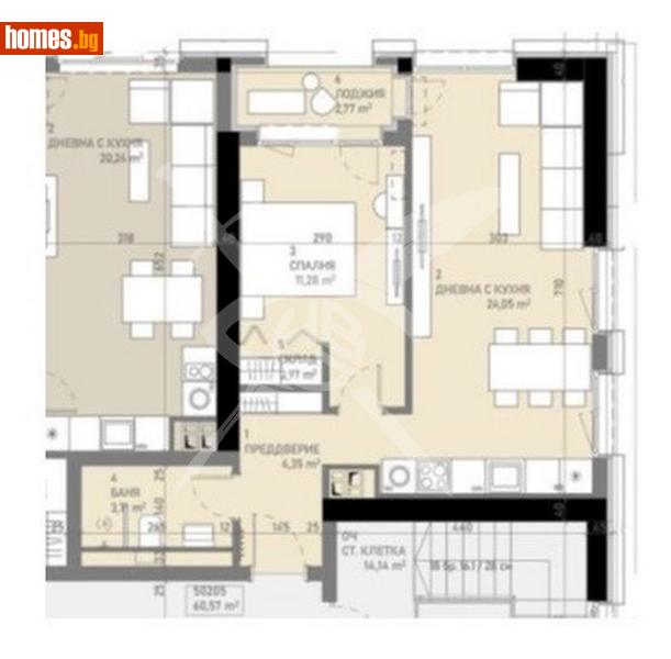 Двустаен, 73m² - Жк. Банишора, София - Апартамент за продажба - ЕКС НВД - 116488185