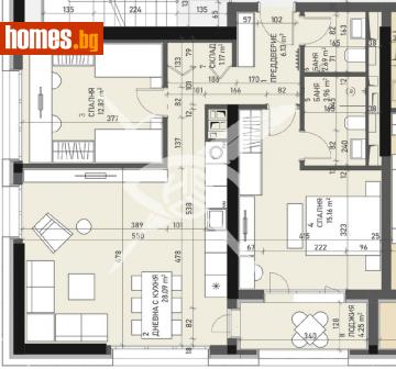 Тристаен, 108m² - Апартамент за продажба - 116488197