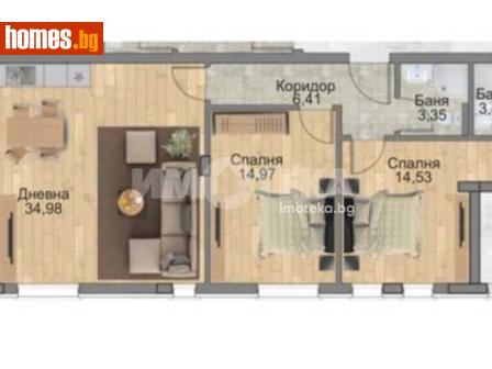 Двустаен, 113m² - Апартамент за продажба - 116505430