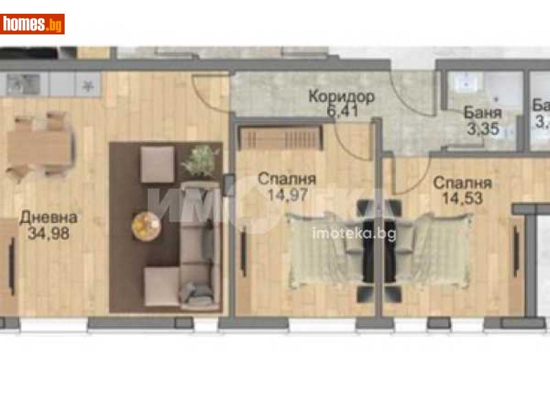 Двустаен, 113m² - Кв. Княжево, София - Апартамент за продажба - ИМОТЕКА АД - 116505430