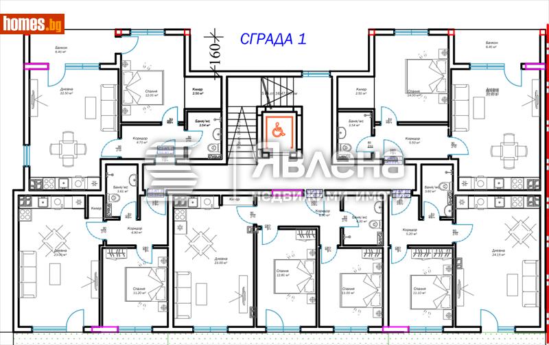 Тристаен, 80m² - Варна, Варна - Апартамент за продажба - ЯВЛЕНА - 116513386