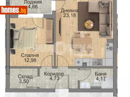 Двустаен, 69m² - Апартамент за продажба - 116520430