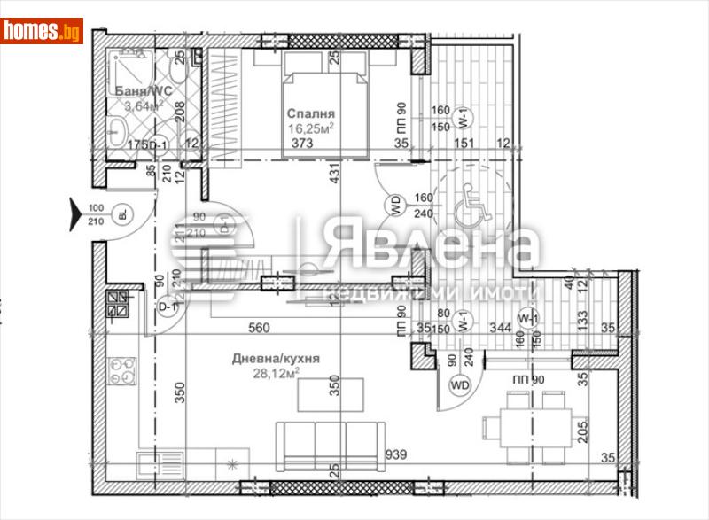 Двустаен, 86m² - Жк. Левски, Варна - Апартамент за продажба - ЯВЛЕНА - 116520620