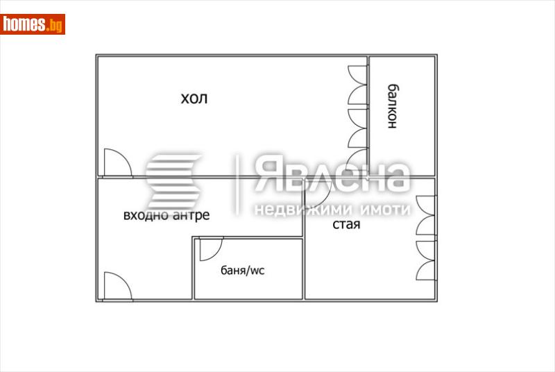 Двустаен, 53m² - Жк. Сухата Река, София - Апартамент за продажба - ЯВЛЕНА - 116520654