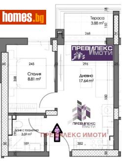 Двустаен, 51m² - Апартамент за продажба - 116524660